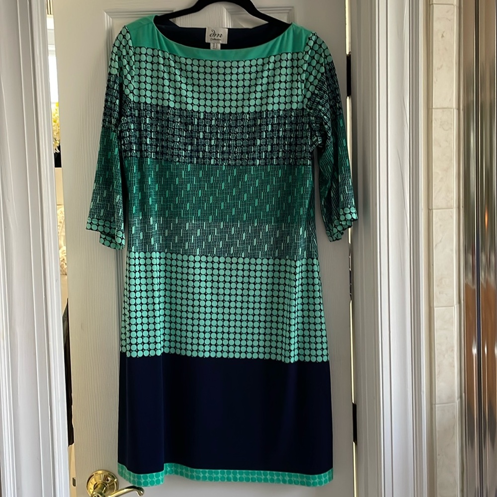 Polyester geometric dress